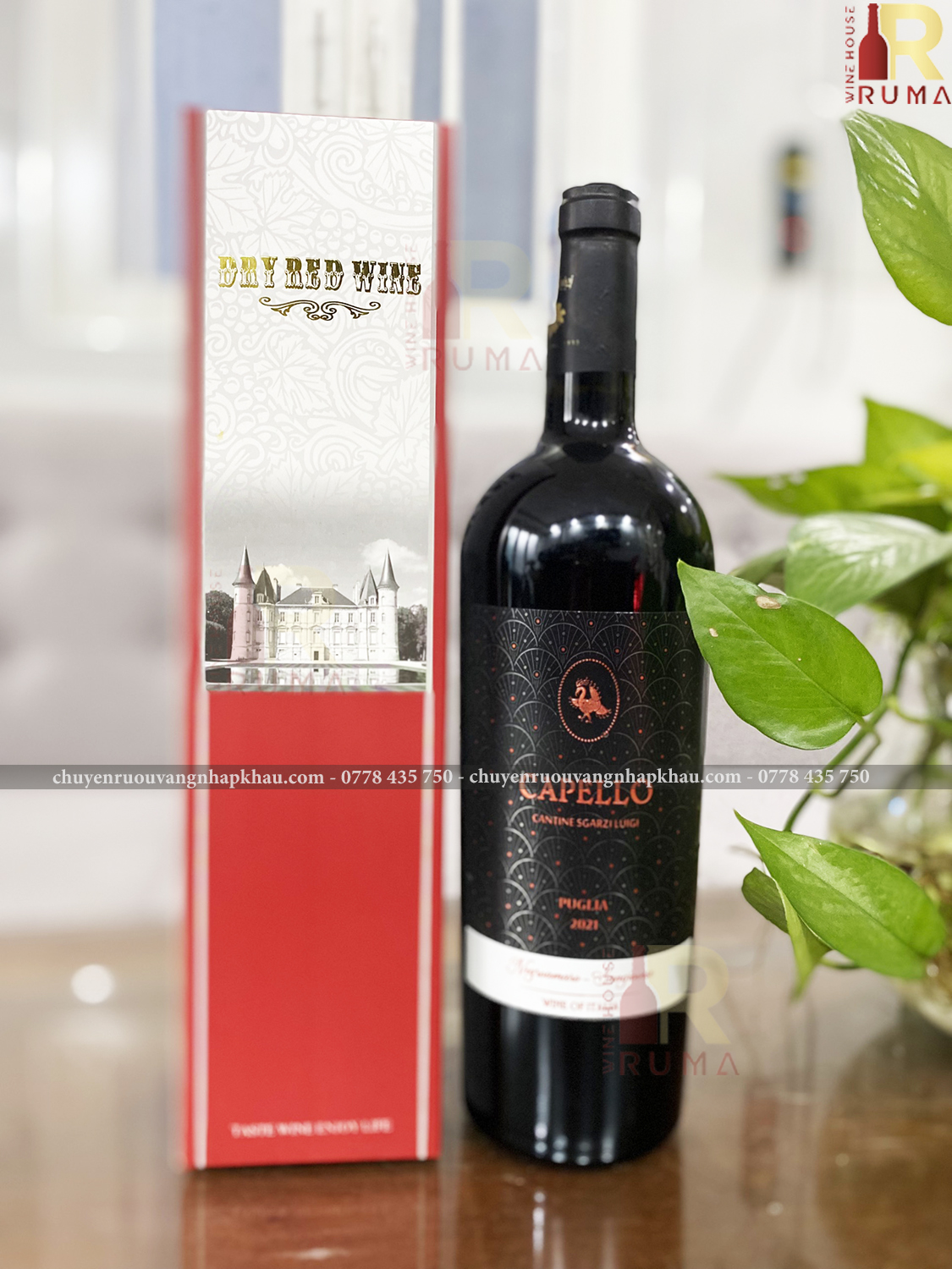 Vang Ý Capello Rosso nhập khẩu chính hãng