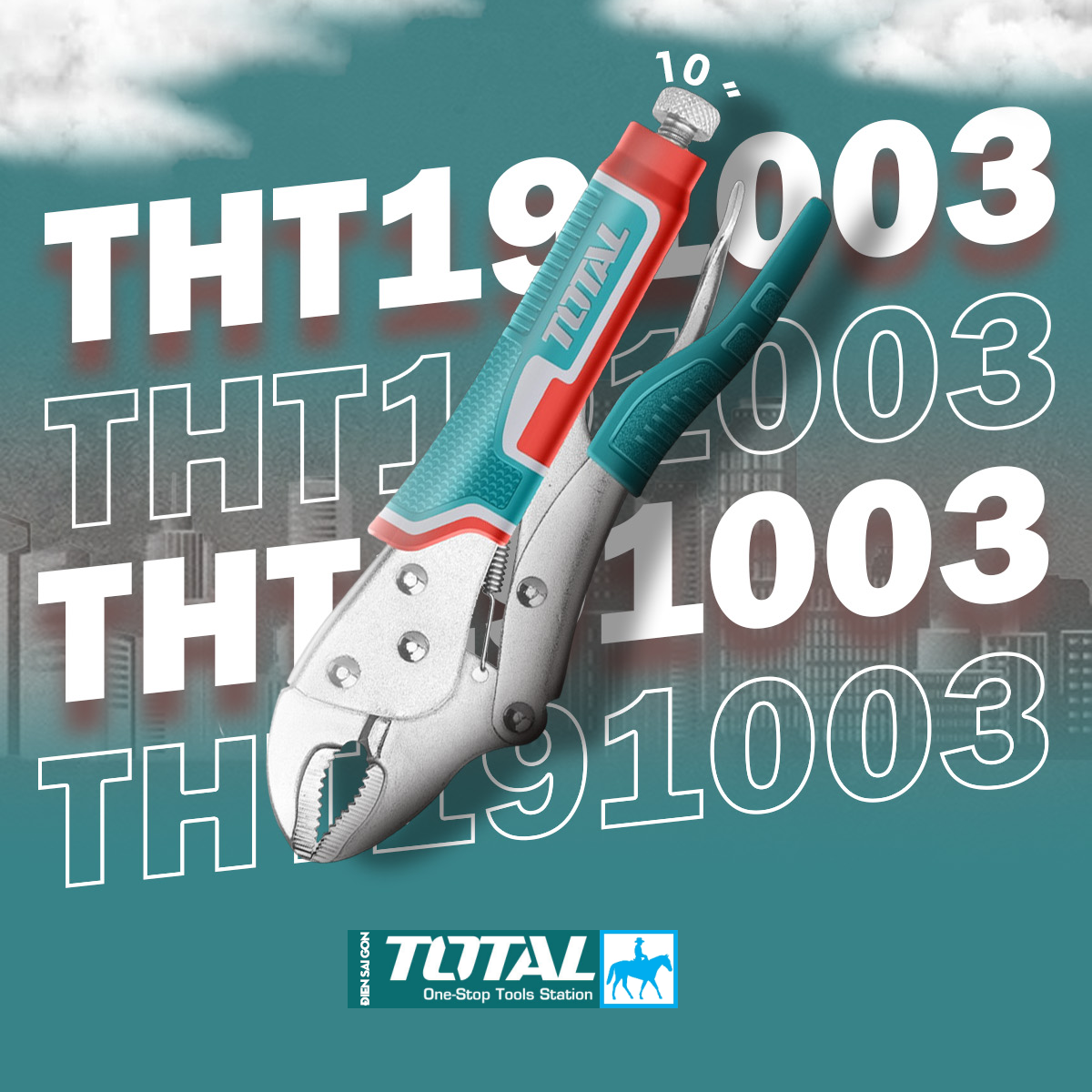 Kềm Kìm Bấm Khóa Chết 10inch 250mm TOTAL WADFOW THT191003 THT191002