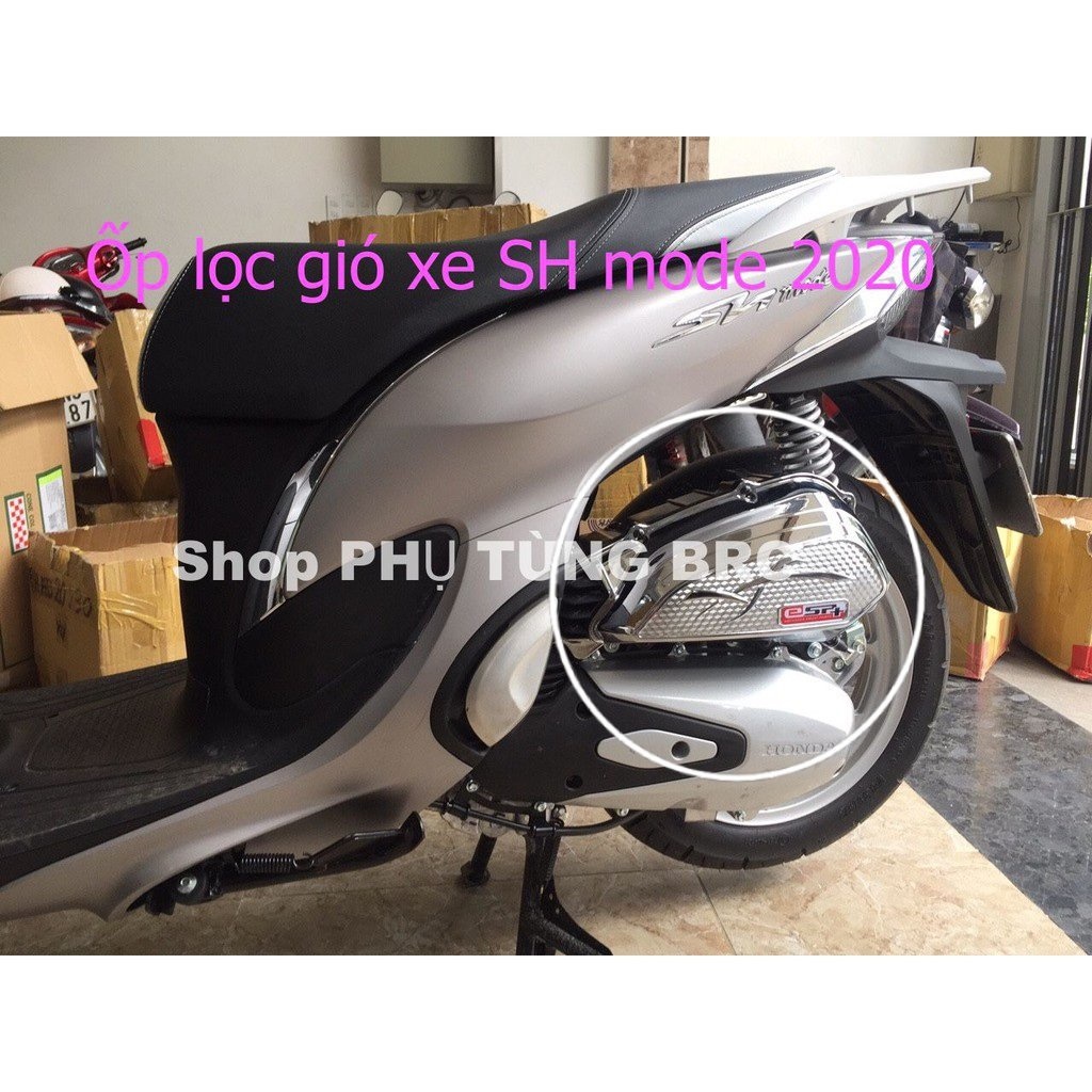 Ốp lọc gió ( pô e) mạ CROM xe SH mode 2020 2021