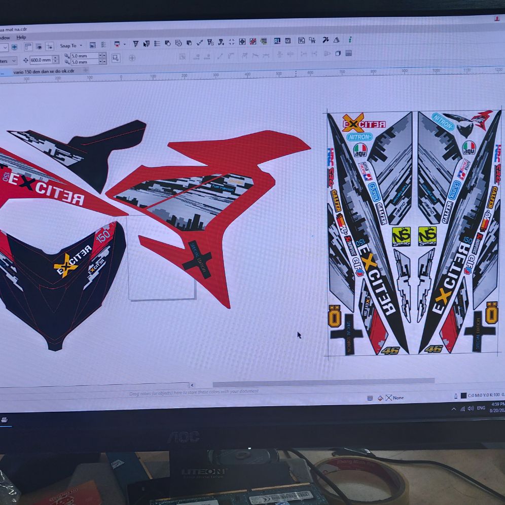 [HCM]Tem exciter 150 mẫu thành phố 2020