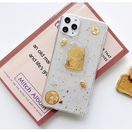Hổ vàng - Mèo thần tài Ốp tết 2022 đen lộc may mắn iphone 7/8plus đến 13promax