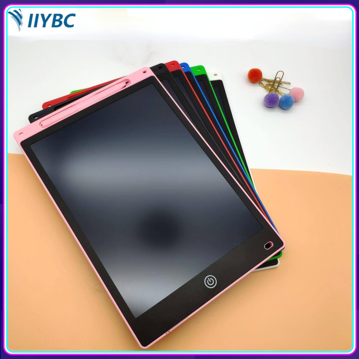 Bảng viết tay lcd 12 inch, bảng vẽ graffiti trẻ em, màn hình màu điện tử, bảng vẽ khổ lớn, bảng viết di động