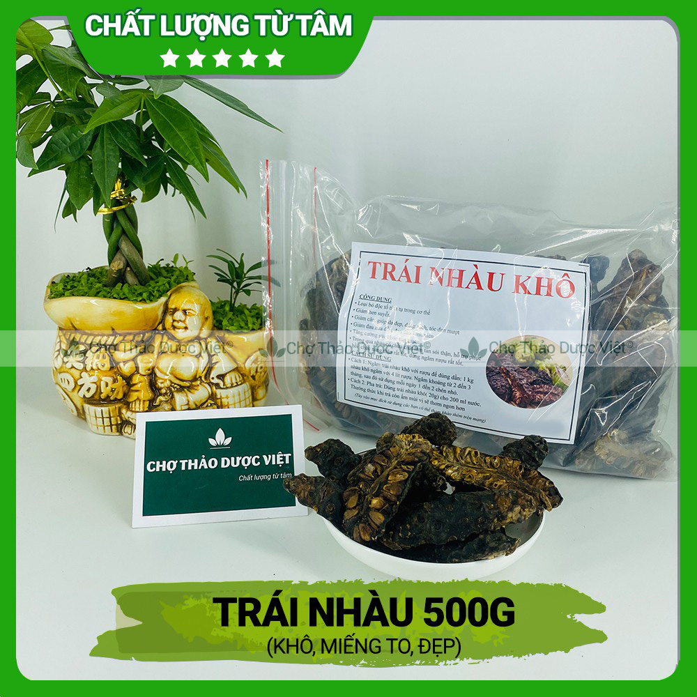 Trái nhàu khô 1kg, nguyên trái, giảm đau nhức xương khớp, ổn định huyết áp, tốt cho tiêu hóa