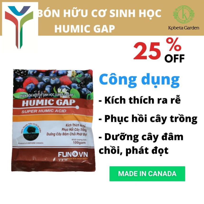 1KG PHÂN BÓN HỮU CƠ SINH HỌC HUMIC GAP