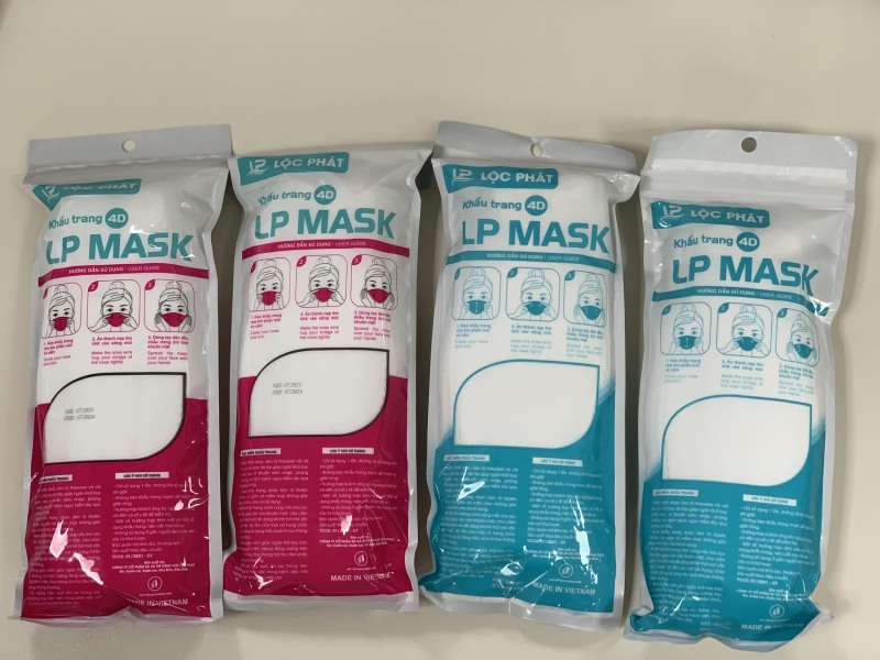 Khẩu trang y tế 4D mask KF94 -màu trắng– 4 lớp kháng khuẩn – 10 cái/gói cao cấp