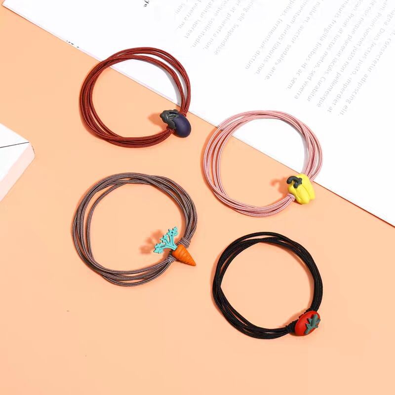 [HCM][COMBO4]Dây Buộc Tóc Hình Rau Củ P058