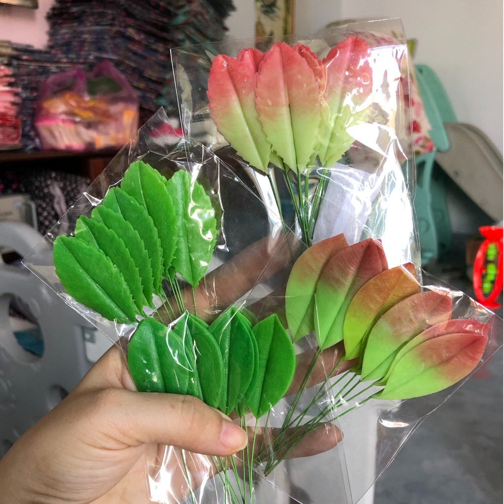 Clay Flower Leaves / Apricot Leaves / Clay Apricot Leaves 25K/10 Pieces