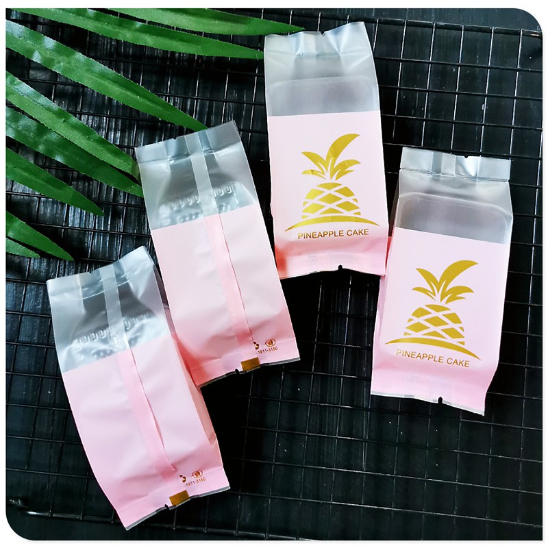 SET 50 TÚI ĐỰNG BÁNH DỨA HỒNG, ĐỎ