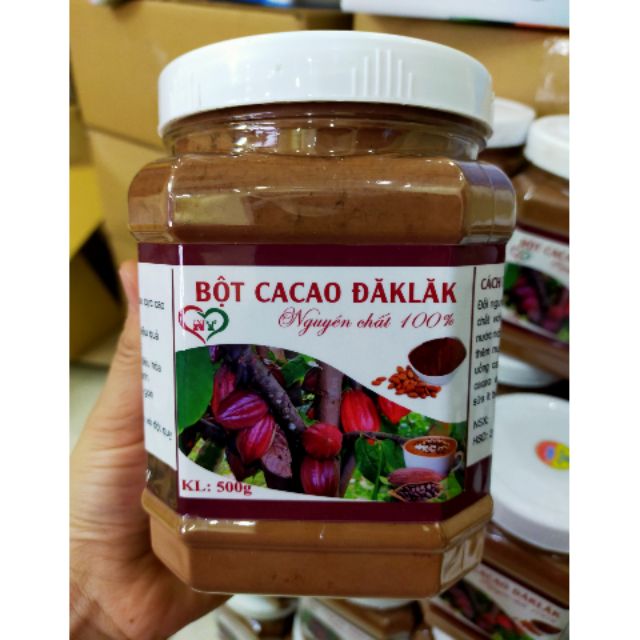 500G Bột Cacao Nguyên Chất  Loại 1 Thơm Ngon