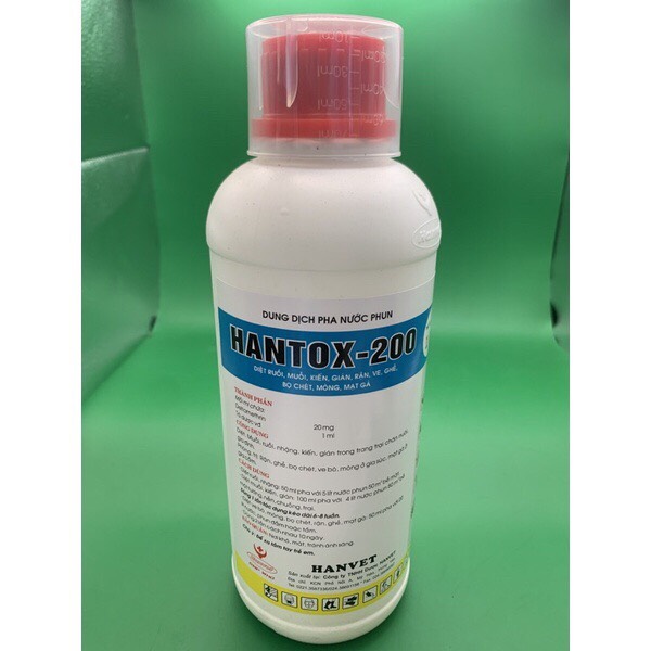 Thuốc diệt ruồi, muỗi, kiến, gián HANTOX200 (1 lít)