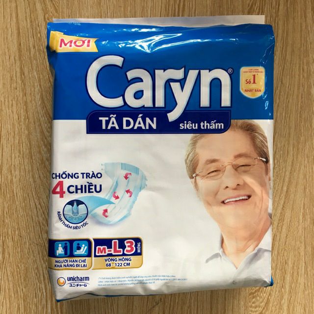 Bỉm Dán Caryn Gói 3 Miếng ( Cho Mẹ Sau Sinh ) / Có Bán Lẻ