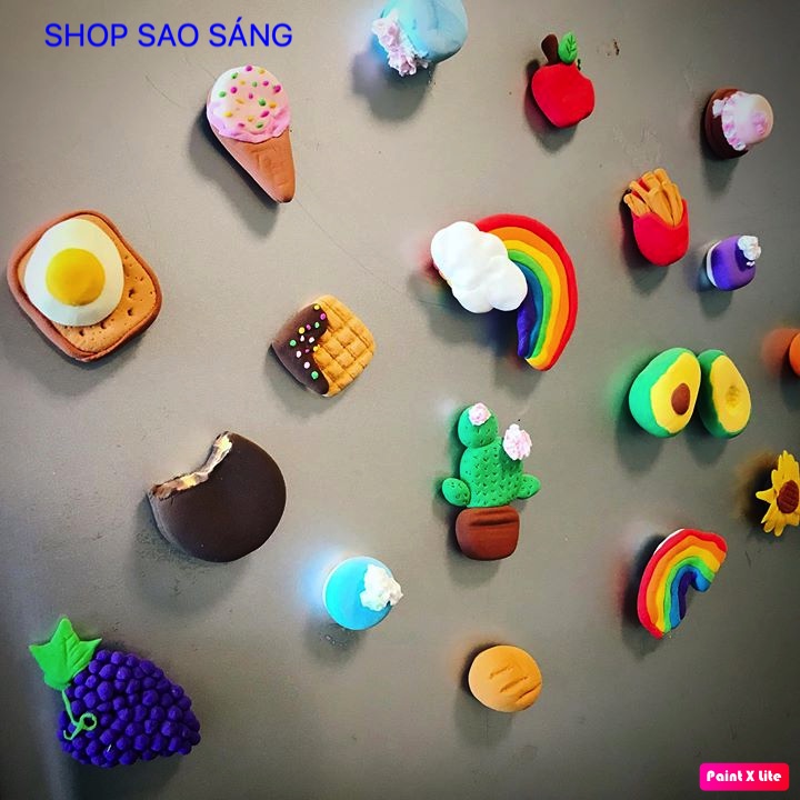 [Đồ chơi sáng tạo] Đất sét tự khô 12 màu