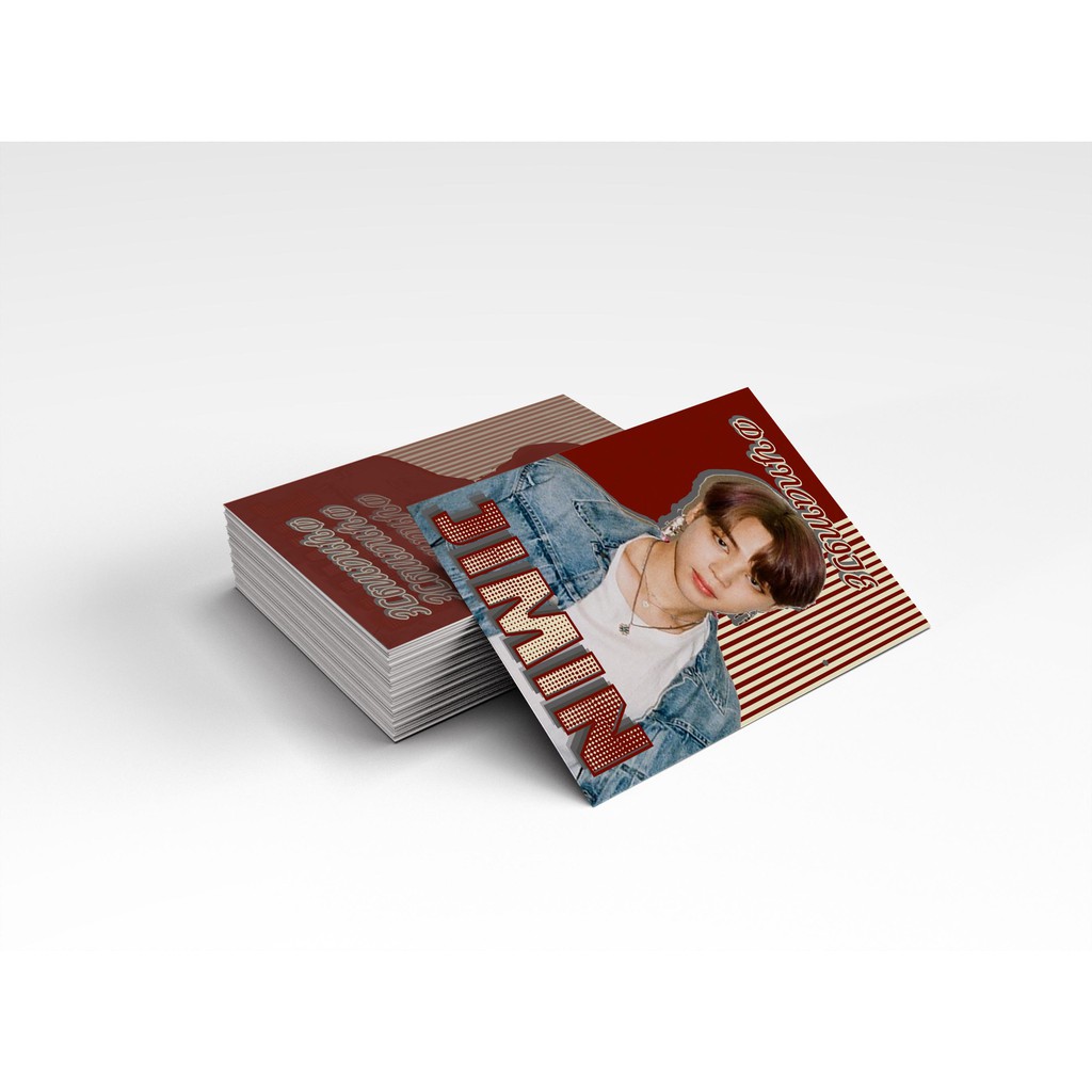 Bộ 7 card BTS Dynamite 2 mặt dày đẹp (7 card) KAS - KPOP ALL STARS