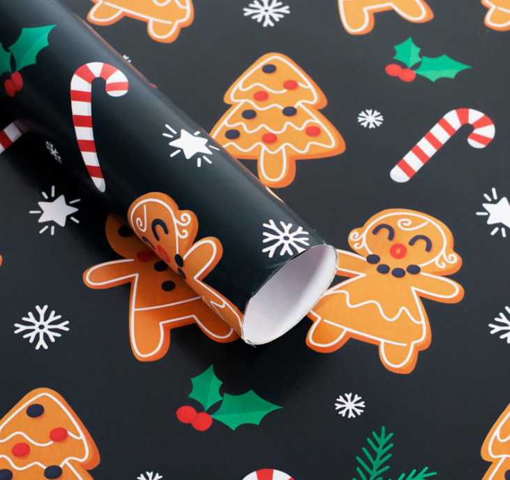 Giấy Gói Quà Giáng Sinh Noel Vui Vẻ