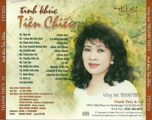 Set of 4 Cds of Thanh Thuy's Music 3
