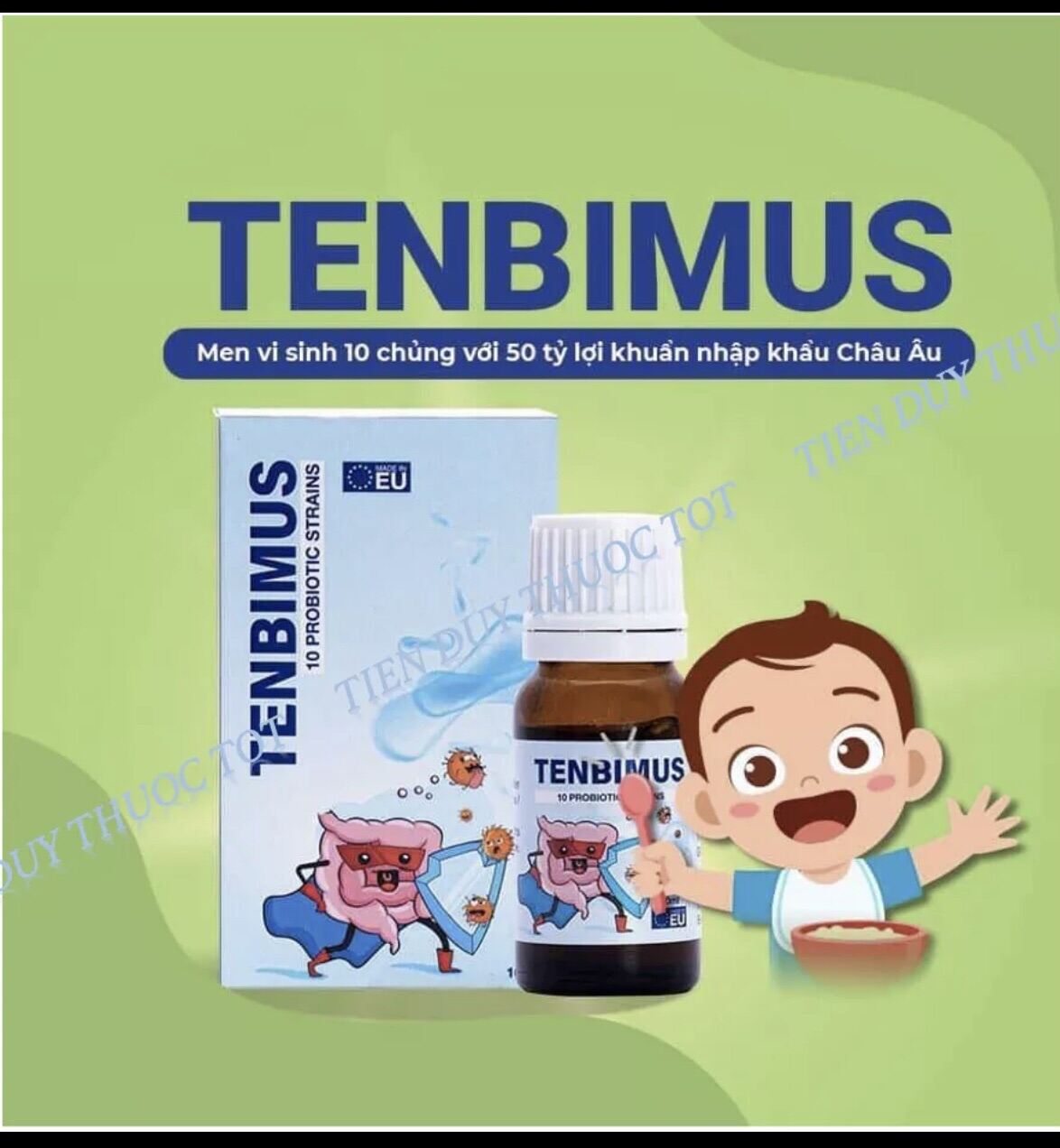 [Hoàn Tiền 6%] (+ QUÀ TẶNG CHO BÉ) Men vi sinh 10 chủng TENBIMUS
