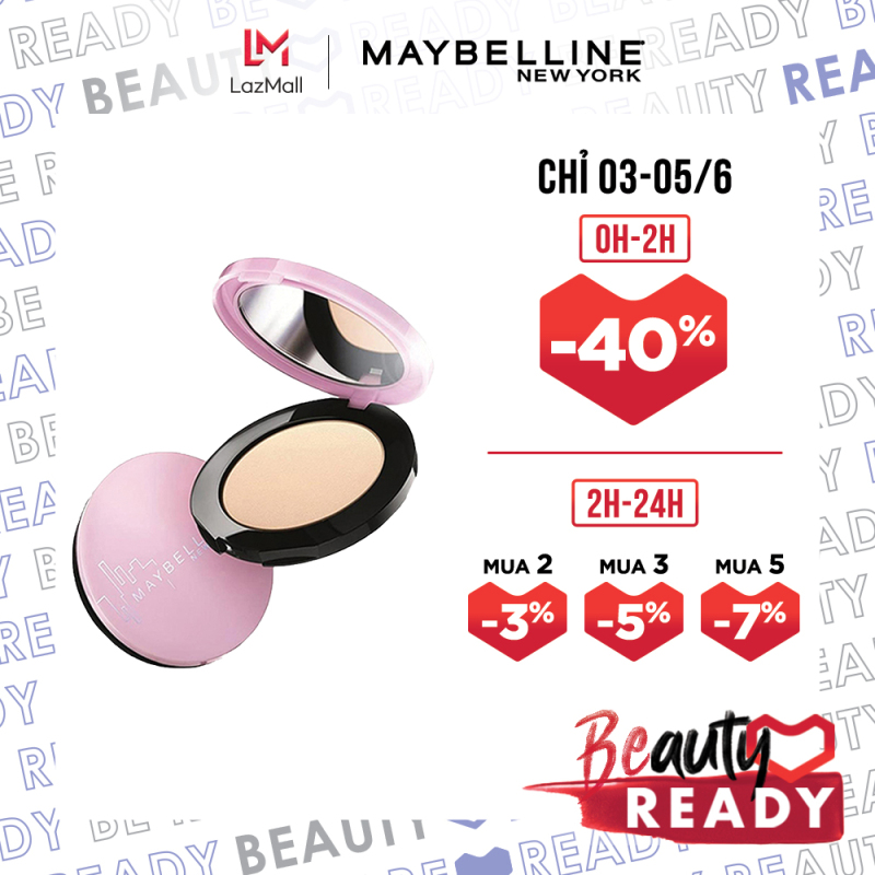 Phấn phủ mịn da kiềm dầu ngăn bóng nhờn Maybelline New York Clear Smooth All In One Pressed Powder 9g