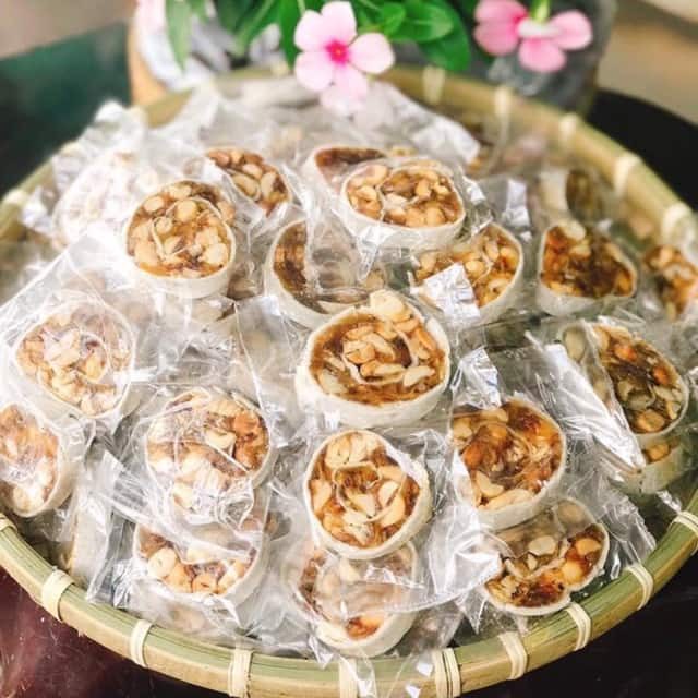 Kẹo chuối cuộn đậu phộng siêu ngon 1 kg