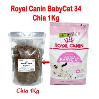 Thức ăn mèo con Royal Canin BabyCat 34 Chia 1kg thumbnail