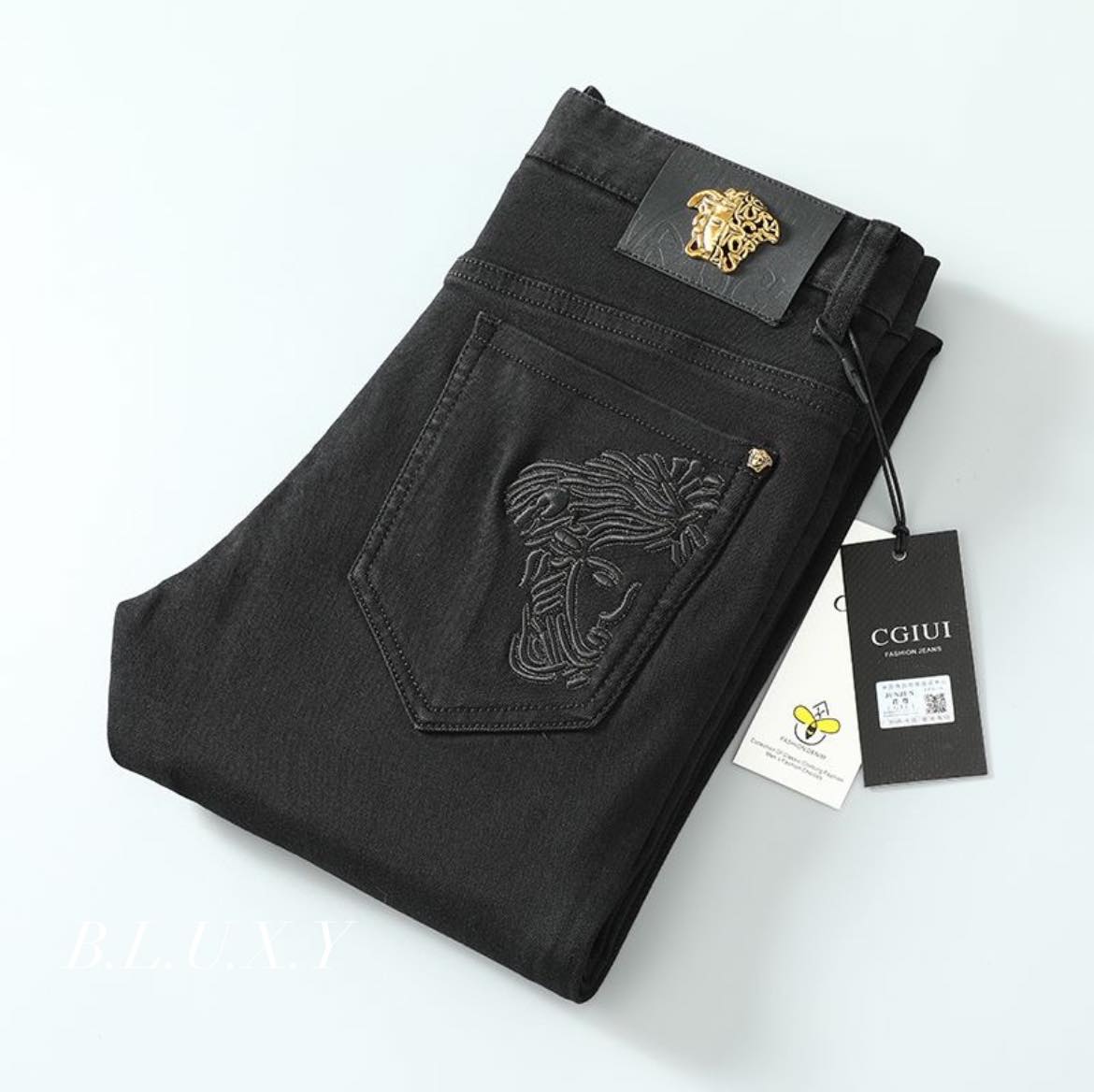 Quần bò hàng hiệu nam cao cấp Versace