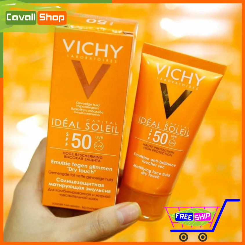 [SIÊU HOT] Kem chống nắng Vic dành cho da mặt – Cavali – Tuýp 50ml thẩm thấu tốt không nhờn rít