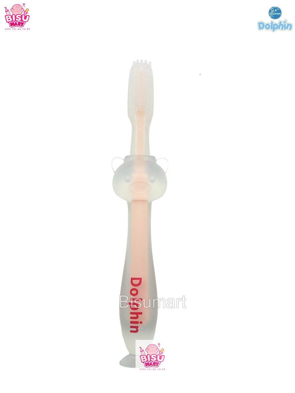 Bàn chải tập đánh răng silicone Dolphin cho bé