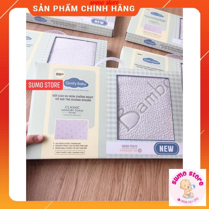 gối nằm sợi tre comfy baby