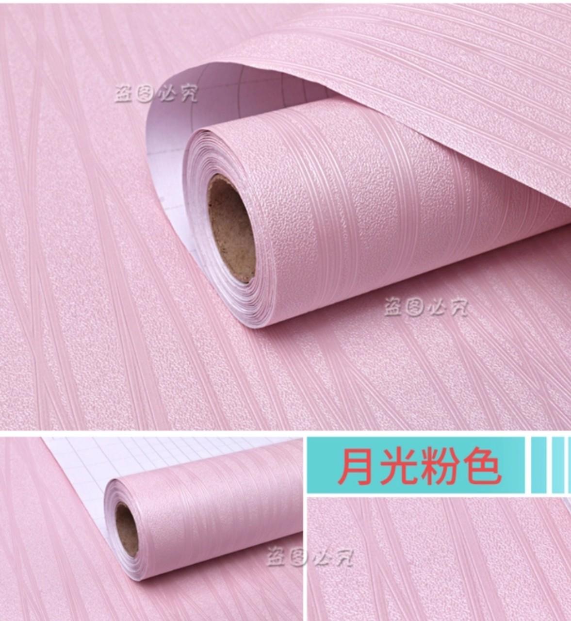 Cuộn 10m decal giấy dán tường sợi chỉ các màu khổ 45cm keo sẵn dán 4.5 mét vuông
