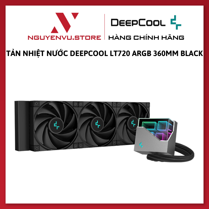 Water cooler AIO deepcool lt520 argb 240mm/lt720 argb 360mm black/white-Original