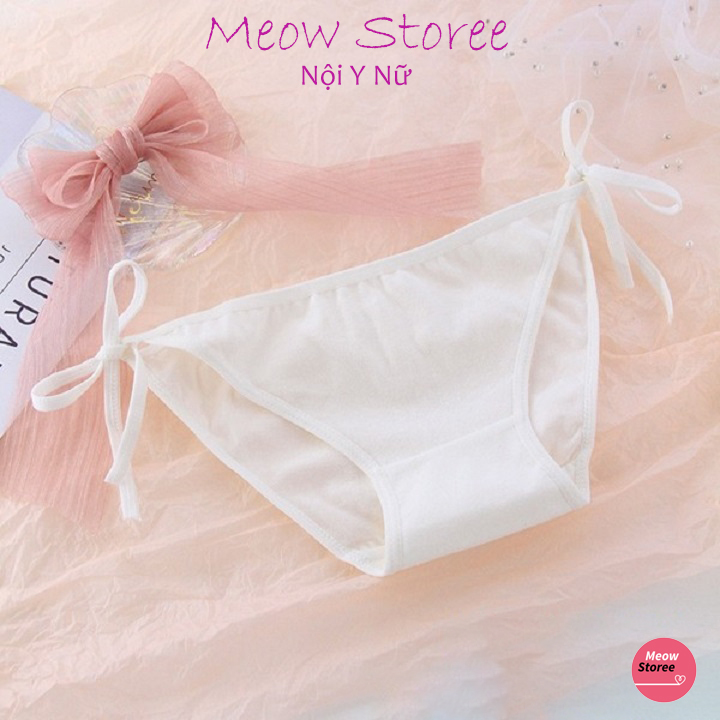 Combo 4 Quần Lót Nữ Cotton Sexy Cột Dây Cute