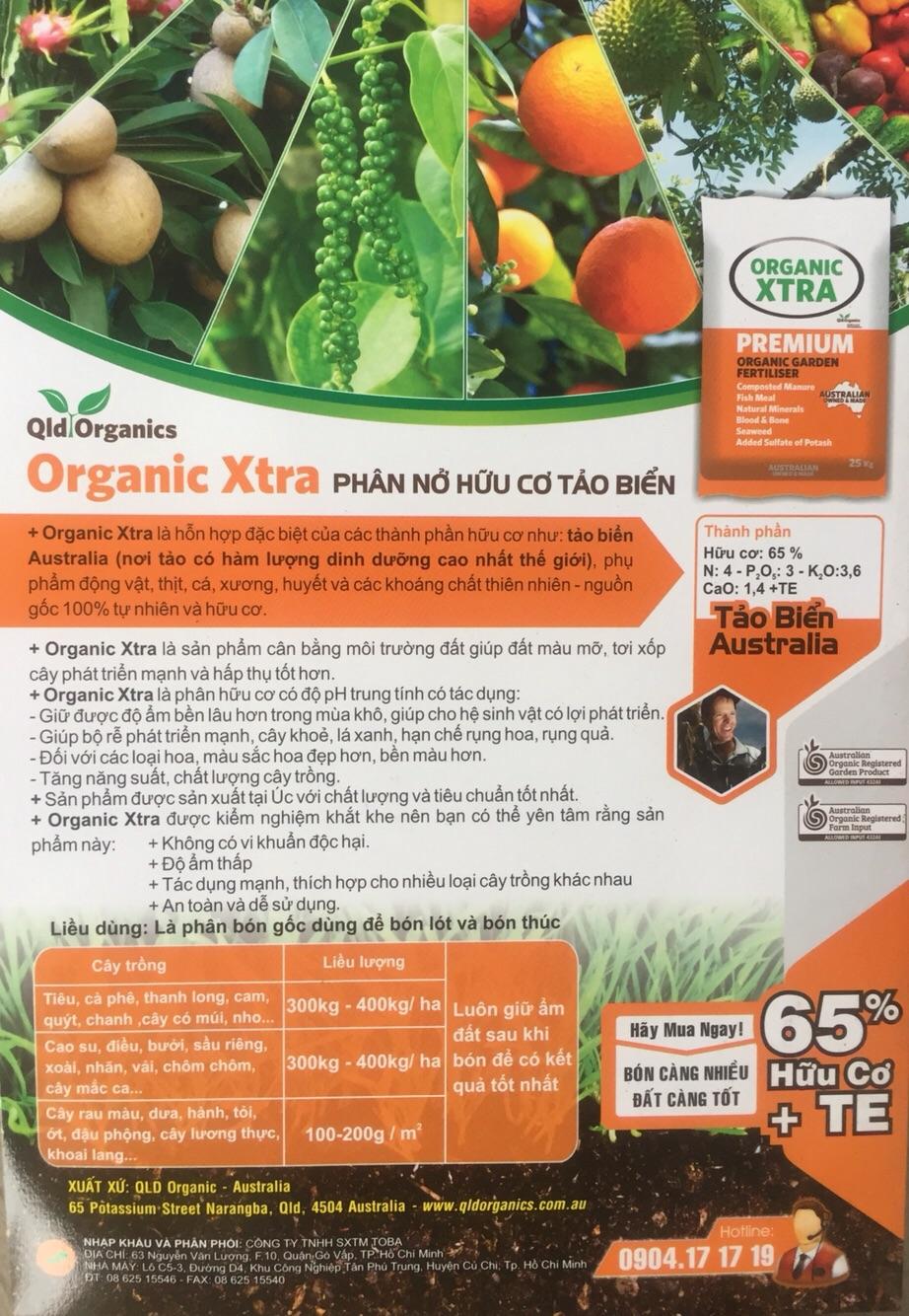 ORGANIC XTRA - PHÂN NỞ TẢO BIỂN LOẠI 2KG
