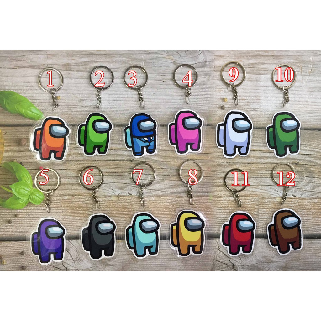 combo 12 Móc khóa among us