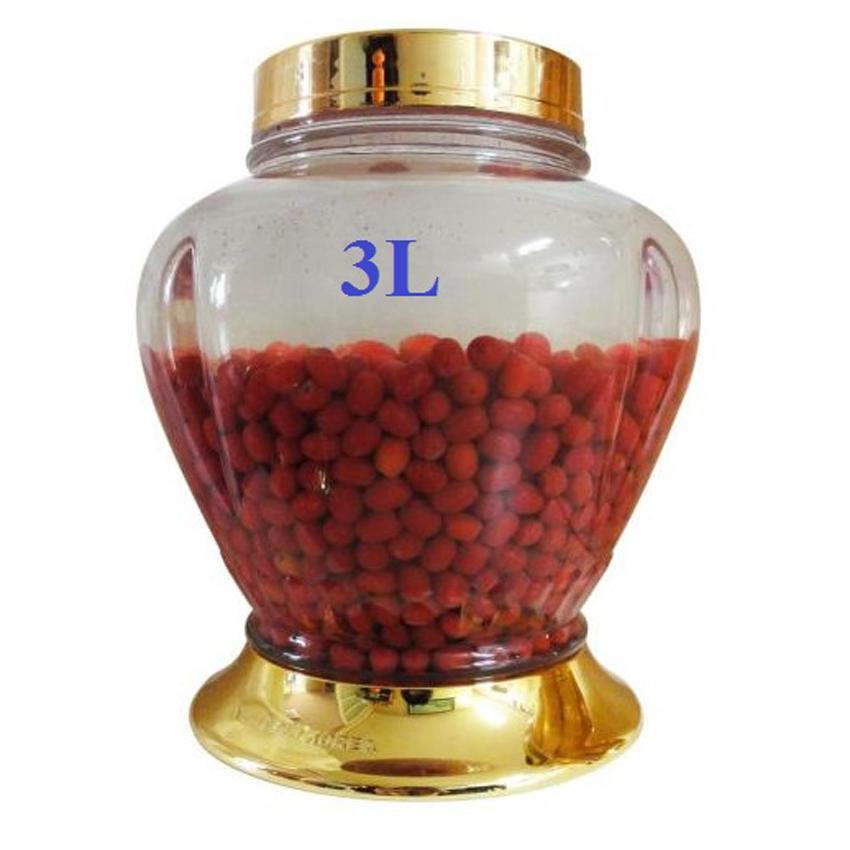 Bình thủy tinh cao cấp Hàn Quốc 3 Lít.