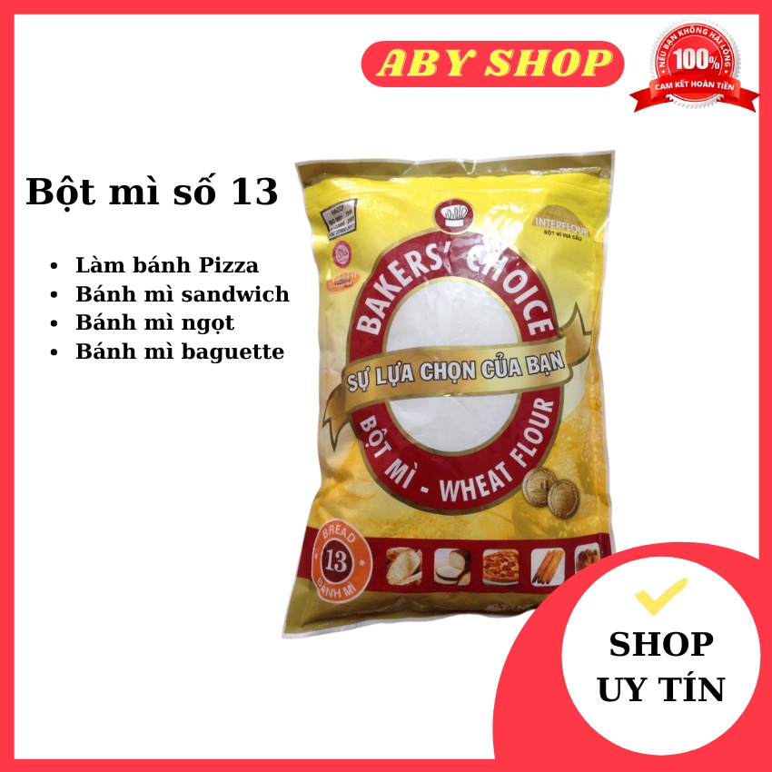 Bột mì số 13 ⚡giá tốt ⚡ bột làm bánh mì, pizza được nhiều người tin dùng - gói 1kg