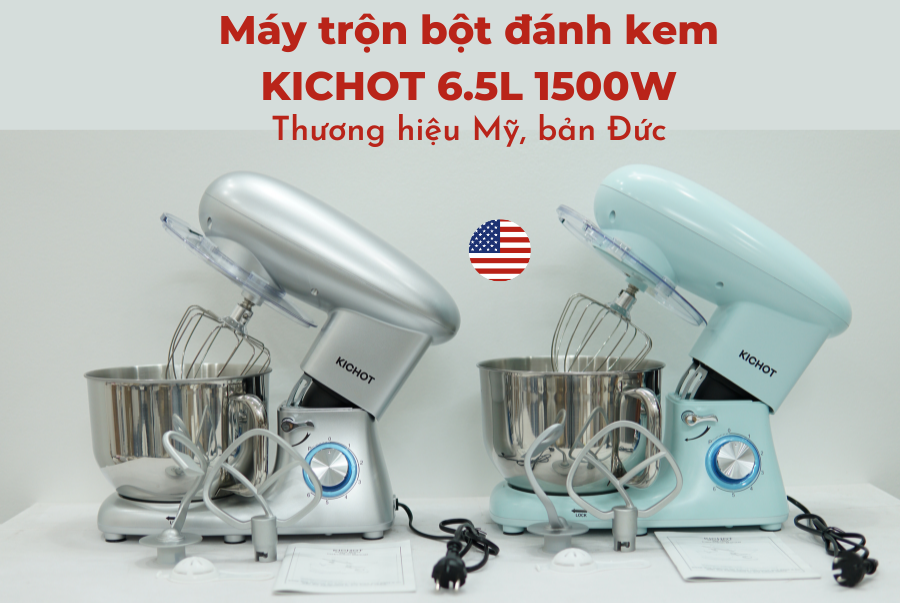 (thương hiệu Mỹ) Máy trộn bột ACEKOOL 7L 1400W - đánh kem, đánh trứng hiệu quả
