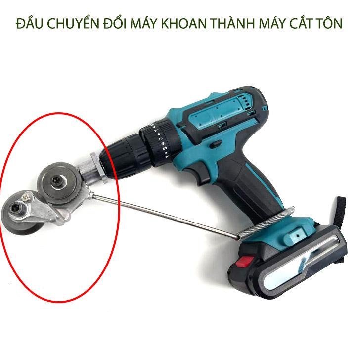 Đầu cắt tôn đầu chuyển cắt tôn gắn máy khoan - lưỡi cắt tôn lắp khoan pin - dụng cụ cắt tôn đa năng