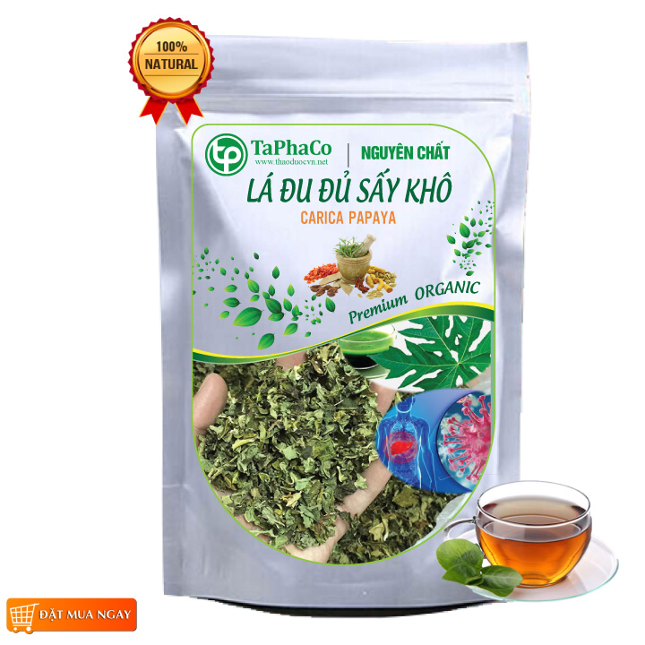 Lá đu đủ sấy khô 1kg - Tấn Phát
