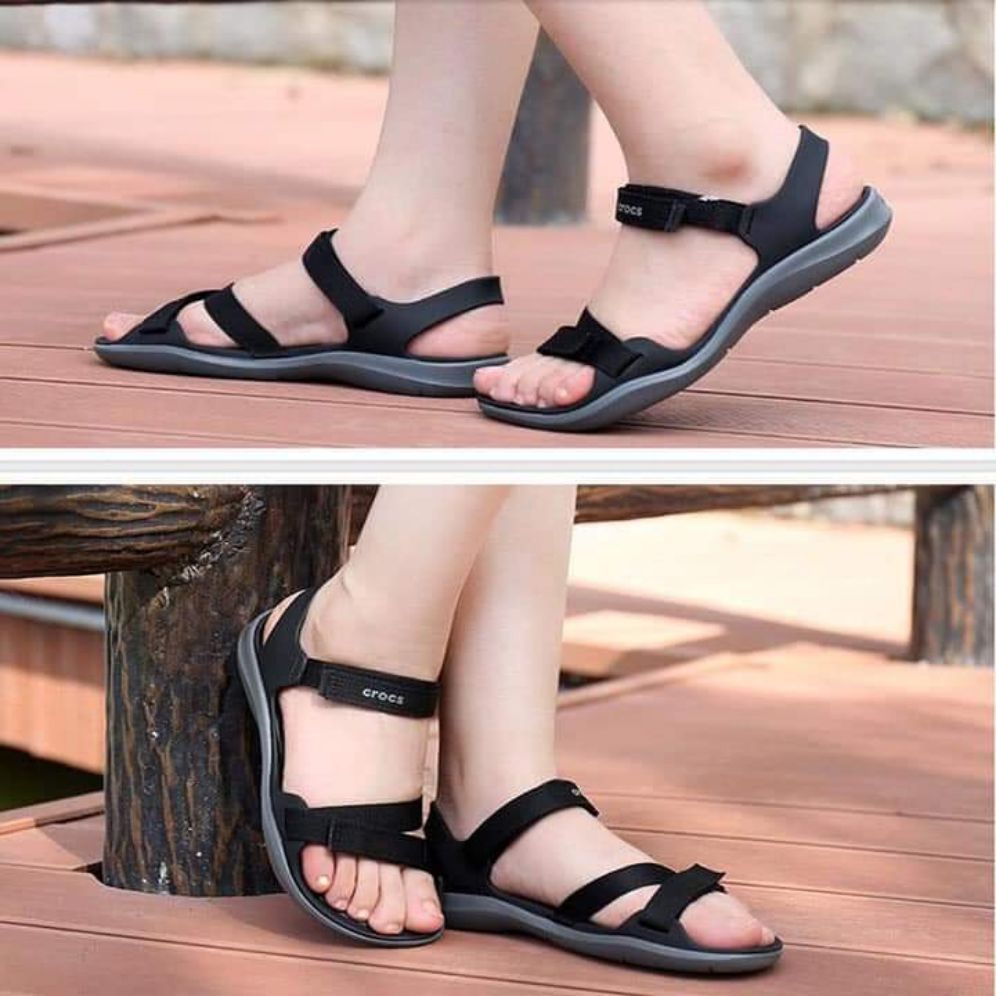 Sandal crocss cho nam nữ màu đen