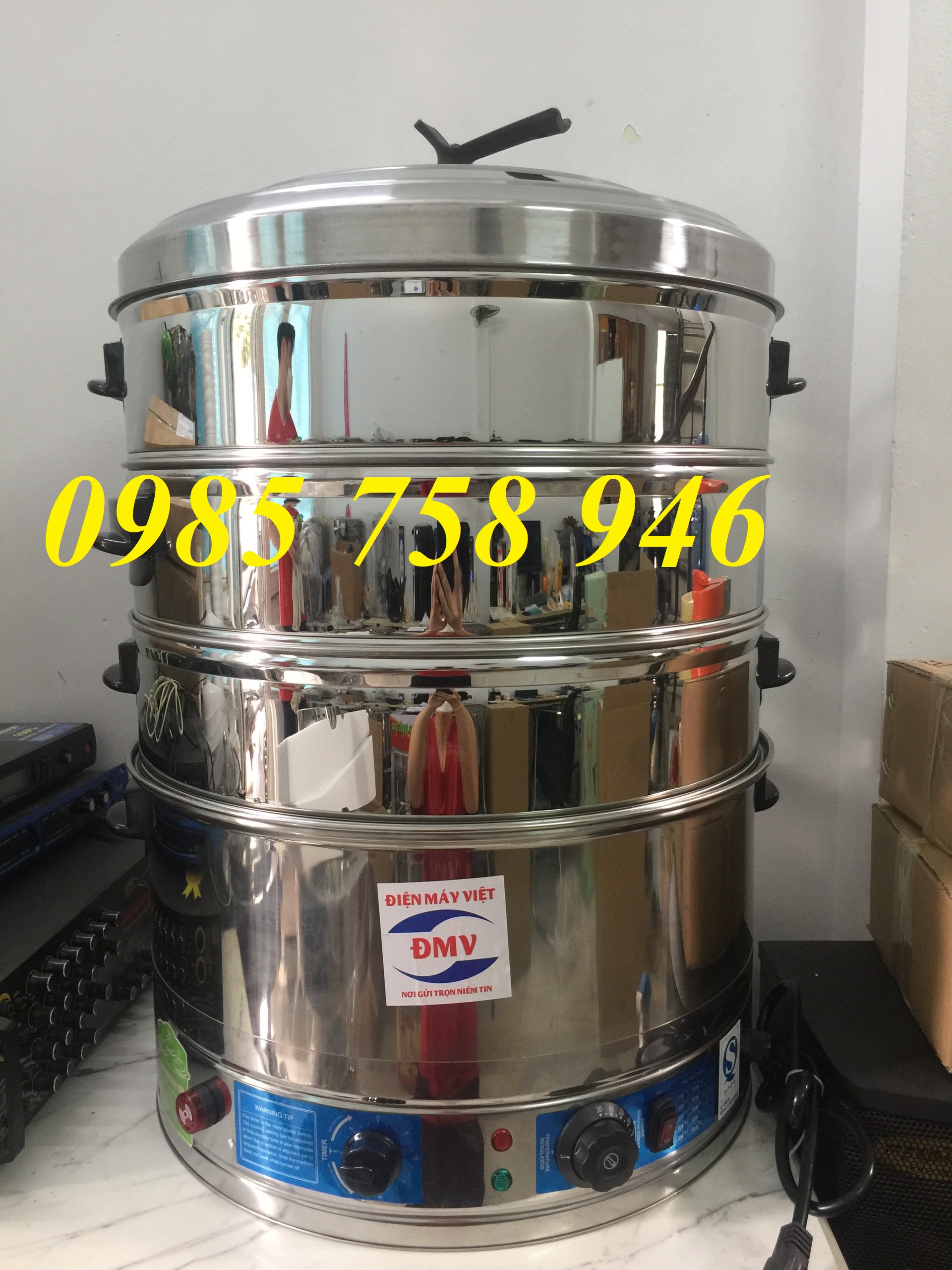 Nồi hấp bánh flan , bánh xuxue, bánh bèo .. chạy điện 220v