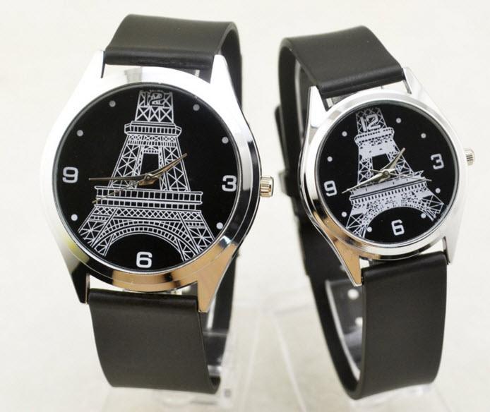 (Extra gift 2 batteries worth 40K) đồng watch beautiful pair that cheap Tower Paris-sale price above is 2 PCs as picture-DH2019300110100139