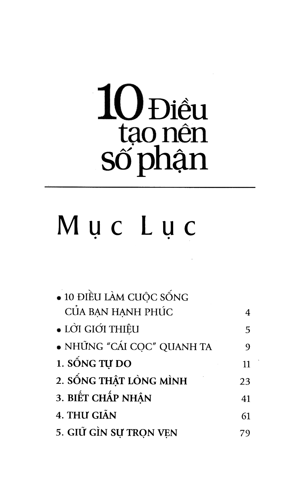 Sách - 10 Điều Tạo Nên Số Phận