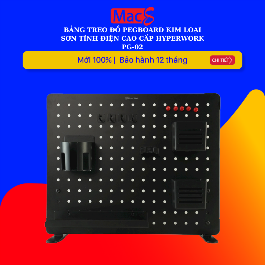 Bảng treo đồ Pegboard HyperWork Aster | PG02