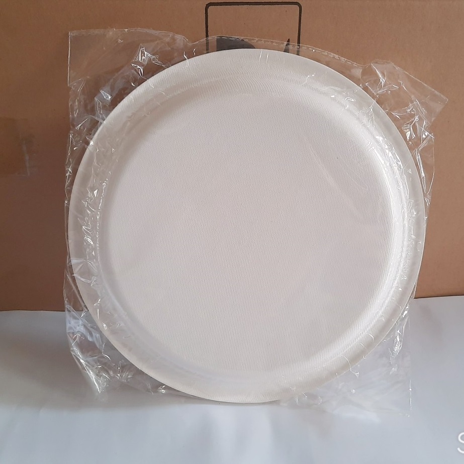 [HCM]Dĩa Giấy Bả Mía 26cm Xấp 10 Cái
