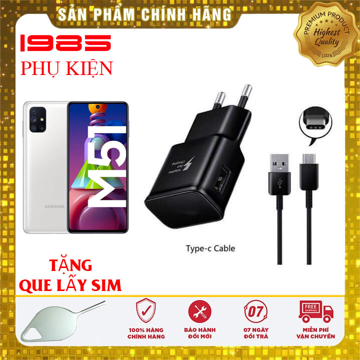 Bộ Sạc Nhanh Samsung M51 Chính Hãng