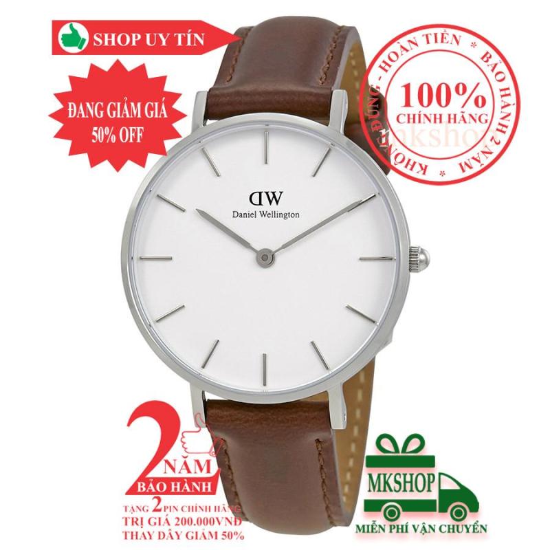 Đồng hồ nữ DW Classic Petite St Mawes- 32mm- Màu Bạc (Silver), mặt trắng (Silver) DW00100187