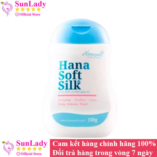 Dung dịch vệ sinh phụ nữ hanayuki hana soft & silk 150ml - dung dịch vệ sinh hanayuki đoàn di băng - xanh - hồng 150ml chính hãng
