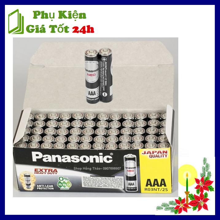]Pin Panasonic AAA - 1.5V - 60 viên / Hộp Pin Tiểu AAA Panasonic CHÍNH HÃNG 1.5V- Pin 3A cho lightstick, Đèn Pin, Remote, chuột máy tính AONISU