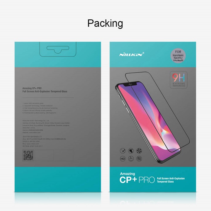 [HCM]Cường lực full Redmi Note 9s - Note 9 Pro Nillkin CP+ Pro