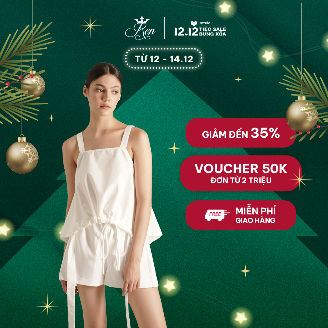 REN BY TEE - Áo Hai Dây Rút Dây Linh Hoạt