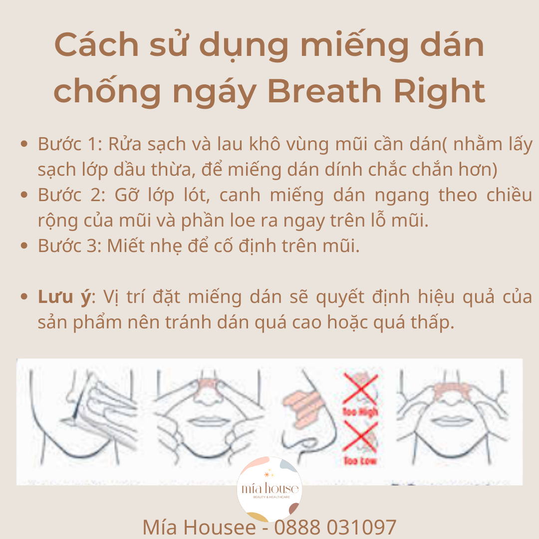 Miếng dán thông mũi/ chống ngáy Breathe Right Nasal Strips Extra Strength